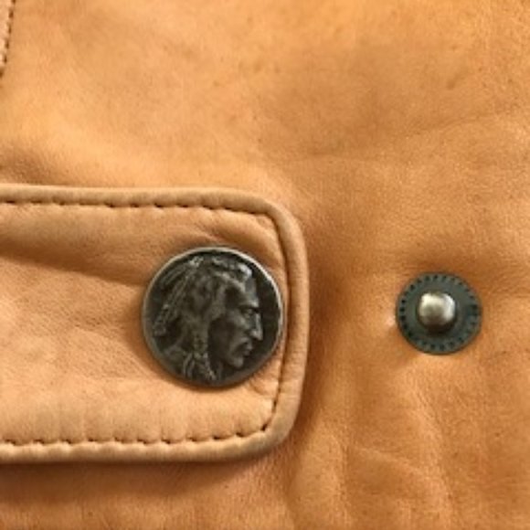 MENS GEORGETOWN LEATHER WESTERN JACKET XL - Picture 6 of 15